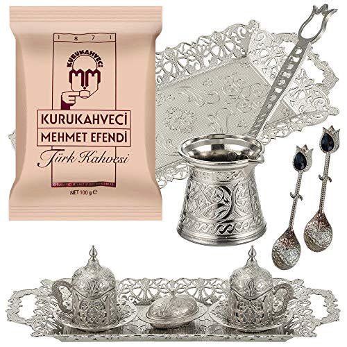 Turkish Coffee for Serving Set - 14 Pieces