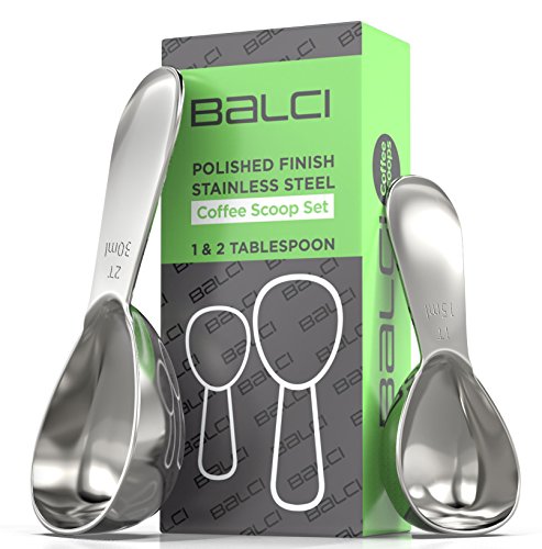 Stainless Steel Coffee Scoop Set Exact Measuring Spoons for Coffee