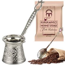 Greek Arabic Coffee Maker Double-Deck Turkish Coffee Pot