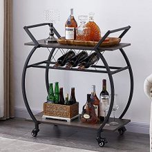 2 Tier Kitchen Coffee Cart on Wheels