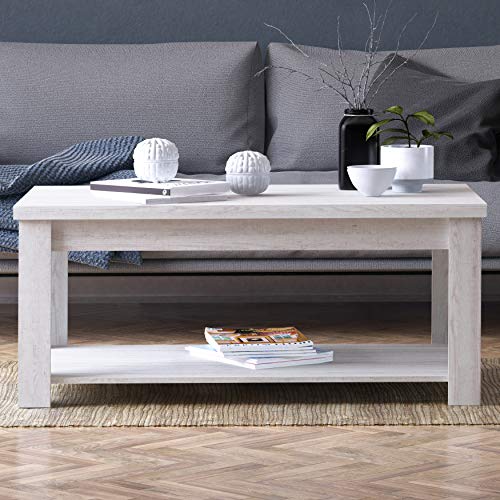 Right2Home Transitional, Rustic Weathered Coffee Table