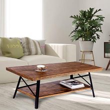 Olee Sleep 46" Cocktail Wood & Metal Legs Coffee Table