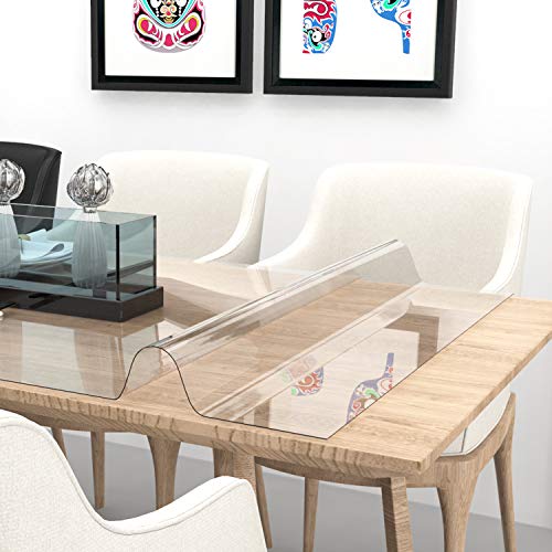 PVC Table Cover Protector, 1.5mm Thick Custom Plastic Desk Pad