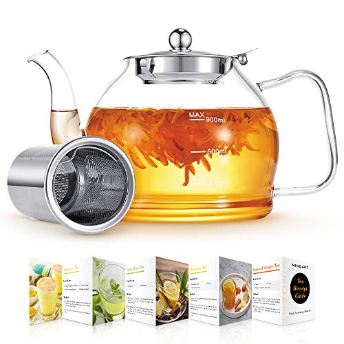 Glass Teapot with Removable Infuser Teapot Stovetop