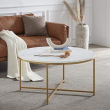 Modern Round Coffee Table Accent Tabl