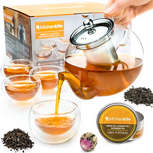 Tea Kettle Infuser Stovetop Gift Set
