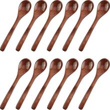 12 Pieces Small Wooden Spoons 5 Inch