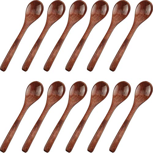 12 Pieces Small Wooden Spoons 5 Inch
