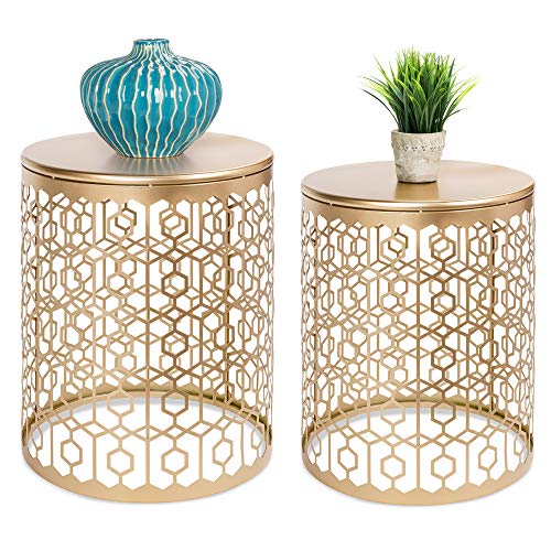 Coffee Side Metal Accent Table