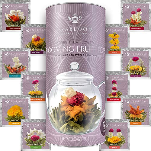 Fruit Blooming Teas in 12 Delicious Fruit Flavors