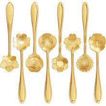Flower Coffee Spoon 16 Pieces Stainless Steel