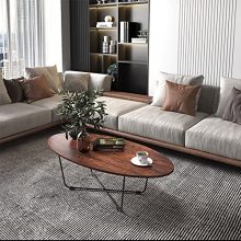 Ama Maker Oval Coffee Table Simple Design Sofa