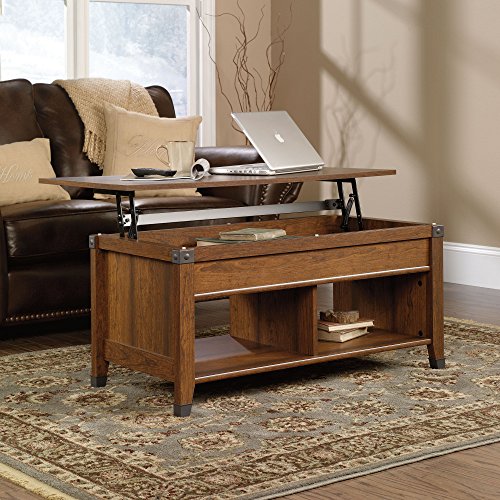 Carson Forge Lift Top Coffee Table in Cherry