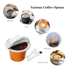 100PCS Nespresso Reusable Coffee Capsule
