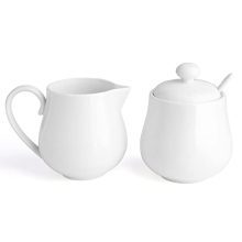 Coffee Serving Porcelain Sugar and Creamer Set