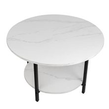 2-Tier Round Coffee Table: Style and Functionality Combined
