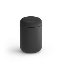 Enjoy Your Drinks On-The-Go with 12 oz Carter Everywhere Travel Mug - Vacuum-Insulated Stainless Steel Coffee Mug - Tea and Coffee Tumbler - Ceramic Interior - Matte Black