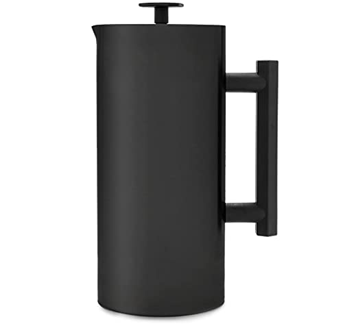 Experience Pure Flavor with ESPRO P6 French Press - Double Walled Stainless Steel Coffee and Tea Maker in Matte Black - 32 Ounce Capacity for Delicious Brews!