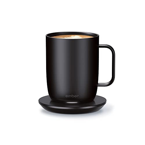 Ember Temperature Control Smart Mug 2 - The Ultimate App-Controlled Heated Coffee Mug with Improved Design and 1.5-Hour Battery Life.