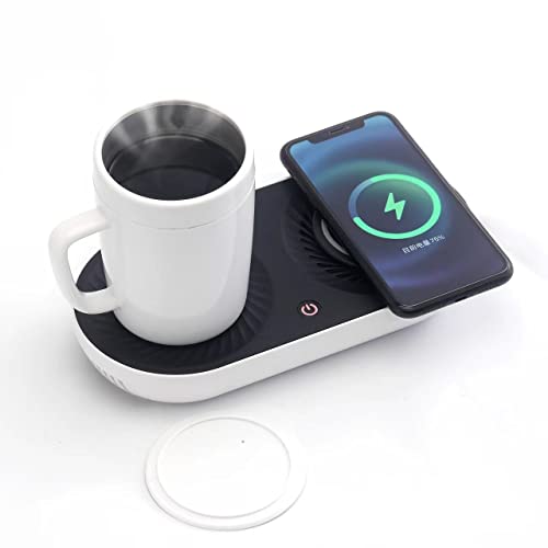 Ultimate Beverage Experience: Coffee Mug Warmer, Drink Cooler, and Wireless Charger All in One