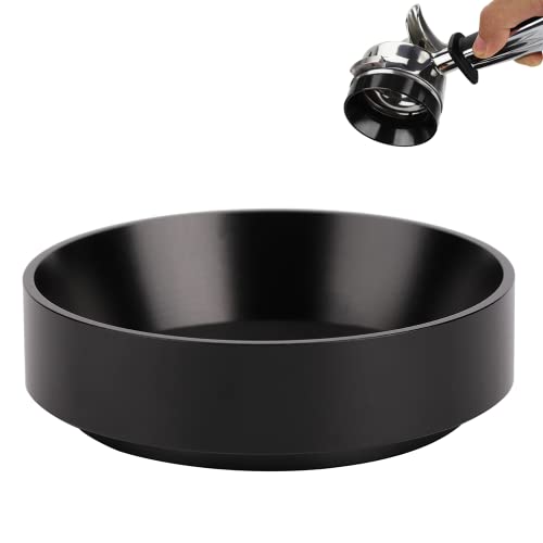 Black 53mm Magnetic Coffee Dosing Funnel - Your Espresso's Best Friend!