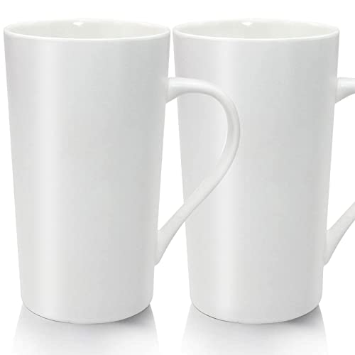 Large Porcelain Coffee Mugs Set