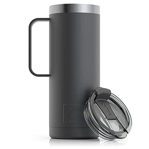 Hot or Cold Coffee Travel Mug with Lid and Handle