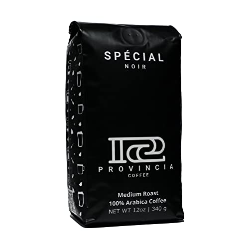 Special Noir - Whole Bean Medium Dark Roast Coffee - 12oz (12 ounce) - 100% Arabica Premium Connoisseur Clean Low Acid Mix - Greatest In Drip, Espresso, French Press, Chilly Brew - By Provincia Coffee.