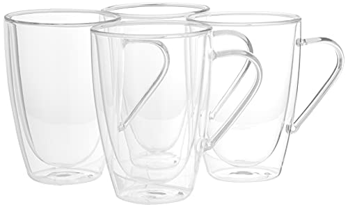 Transparent Cappuccino Cups 4 set