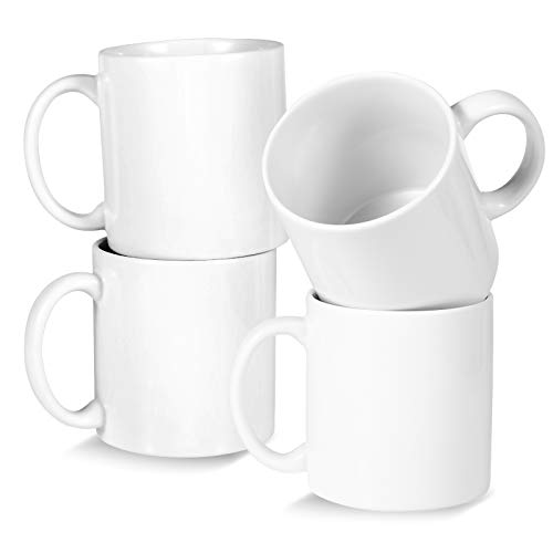 Enjoy Generous Sips: 22oz White Ceramic Coffee Mugs