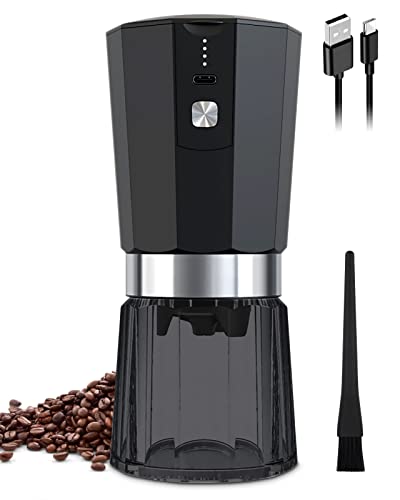 Portable Ceramic Electric Conical Burr Coffee Grinder