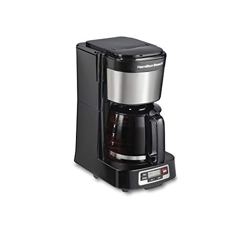 Compact Drip Coffee Maker with Glass Carafe