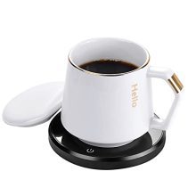 Coffee Mug Warmer and Ceramic Mug Set