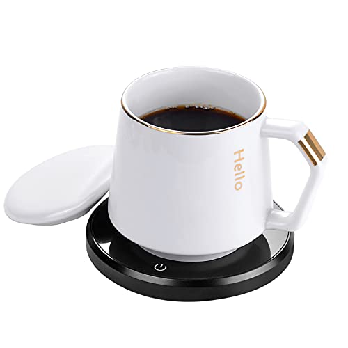 Coffee Mug Warmer and Ceramic Mug Set