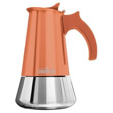 London Sip Stainless Steel Stove-Top Espresso Maker Coffee Pot Italian Moka Percolator, Copper, 3 Cup.
