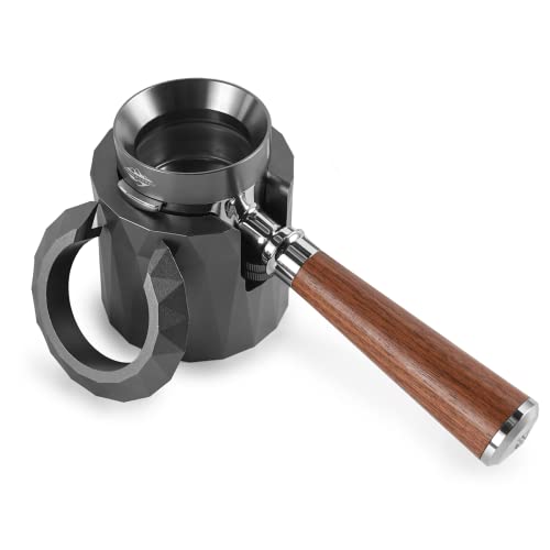 58mm Portafilter with 2 Spouts and Walnut Handle Set