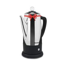 Elite Gourmet EC812 Electric 12-Cup Percolator with Keep Warm and Cordless Serve - Clear Brew Progress Knob and Cool-Touch Handle.