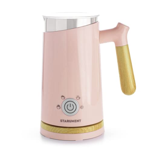 Electric Milk Frother - Effortless Foaming & Heating for Delicious Creamy Drinks - 4 Modes for Cold, Airy, Dense & Warm Milk - User-Friendly Design