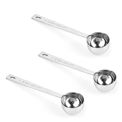 Stainless Steel Coffee Spoon 3-Piece Set with Long Handle