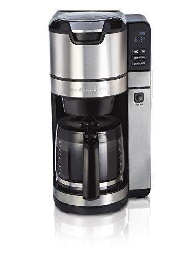 Auto-Rinsing Beans Grinder Programmable Coffee Maker
