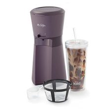 Get Your Iced Coffee Fix with the Lavender Mr. Coffee Single Serve Maker - Complete with Tumbler and Reusable Filter!