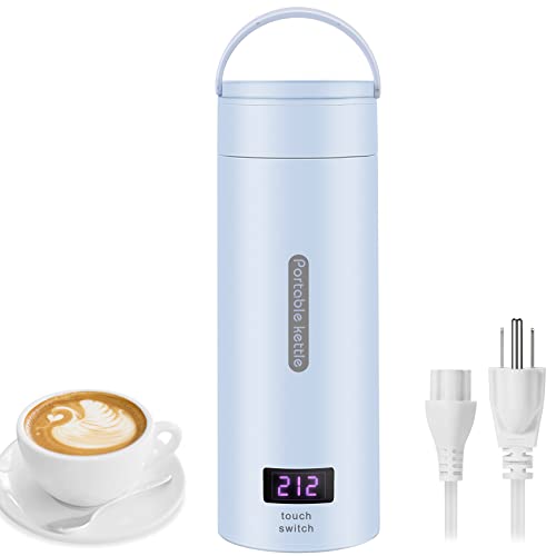 Travel in Style with the Portable Electric Tea Kettle - 380ml Capacity, Fast Boiling, Auto Shut-Off, and 4 Temperature Modes for Perfect Hot Water Anywhere