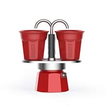 Add a Splash of Color: Bialetti  (2.8 Oz) + 2 Shot Glasses Included.