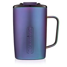 16oz Dark Aura Insulated Coffee Mug with Handle & Lid - 100% Leak Proof Stainless Steel Travel Cup - Double Walled for Hot & Cold Drinks.