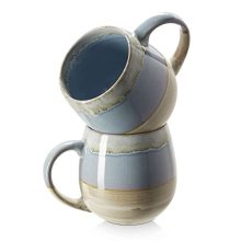 21 Oz Large Ceramic Coffee Mug Set - Stoneware