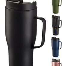 Its double-wall vacuum insulation ensures your drink stays hot or cold for hours, making it the ideal travel companion.