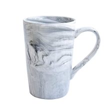 Marbling Ceramic Coffee Tall Mug - Elegant and Unique 13 Oz Mug for Office and Home