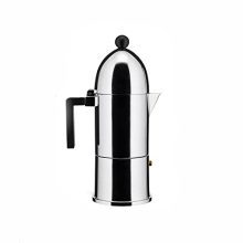 Elevate Your Espresso Game with the Alessi A9095/6 B La Cupola 6-Cup Silver Aluminum Espresso Maker
