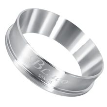 53mm stainless steel coffee dosing funnel for 54mm Breville portafilters, designed to minimize coffee grounds waste and keep brewing area clean.