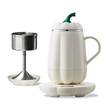 8oz Single Cup Coffee Maker with Fast Heating, Auto Temperature Control, and Percolator Function.